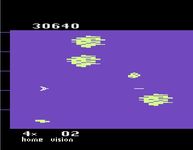 une photo d'Ã©cran de Meteor Defense sur Atari 2600